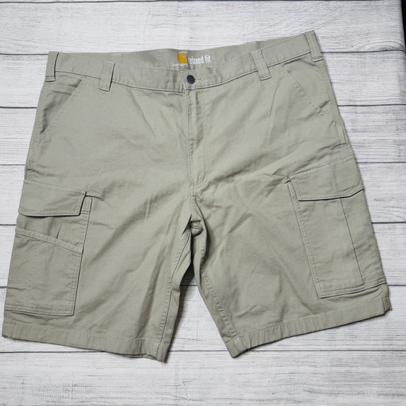 Carhartt Relaxed Fit Men’s Khaki Cargo Shirts Size 42 - Picture 1 of 4